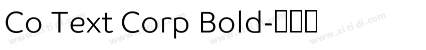 Co Text Corp Bold字体转换
